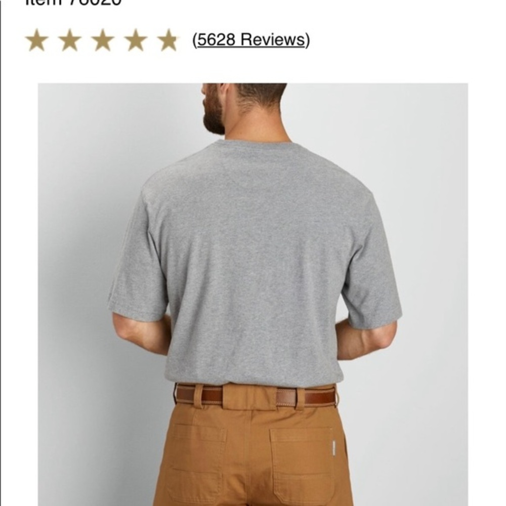 Duluth Trading Co. NWT Navy longtail T with a chest pocket. - Picture 11 of 16